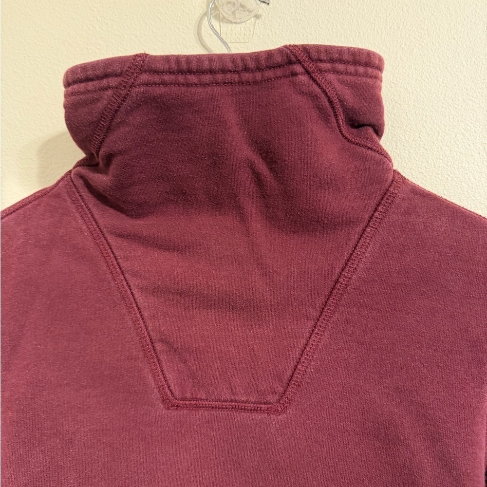 The North Face Burgundy Cozy Pullover Minimalist Mock Neck Women’s M - Picture 7 of 10